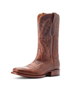 Cheapest Ariat Bench Made Stilwell Western Boot - Saddle Brown Bison Mens  Dress & Fashion Boots